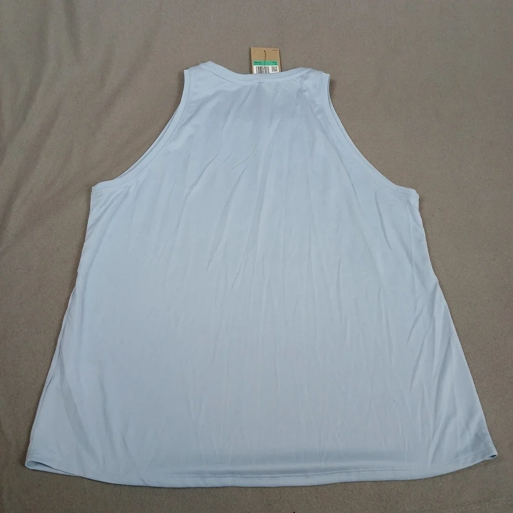 New‎ Nike Dri-FIT Training Womens XL Tank Sleeveless Top DX0701 Periwinkle Blue